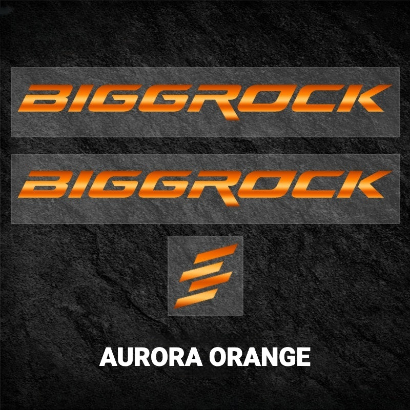 BIGROCK Aero Road Bike Frame Logo Decals | Custom Waterproof OEM Style Color Change Stickers