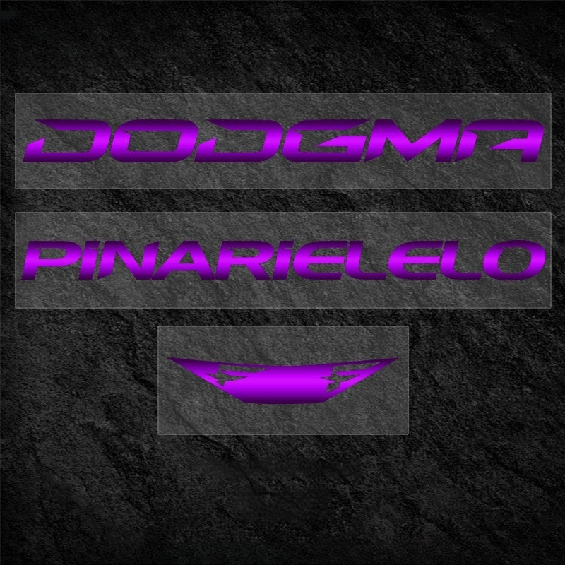 PINARELLO DOGMA F 2025/2026 Frame Logo Cover Decal Kit | 430–575mm | OEM Logo Overlay Stickers | Waterproof Vinyl Bike Frame Decals