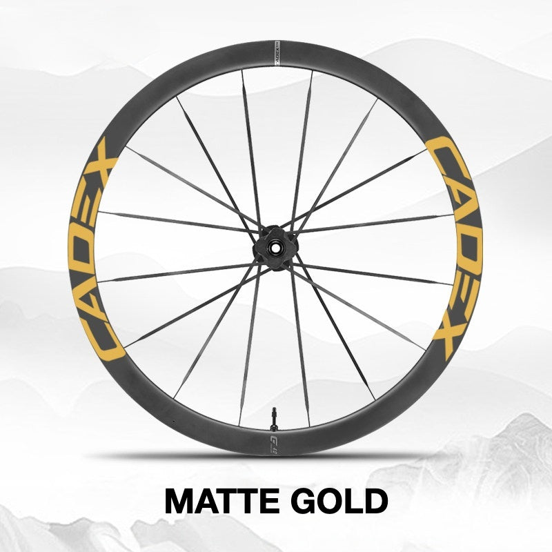 Cadex MAX 40 Wheel Decal Sticker Kit – Logo Cover & Color Customization