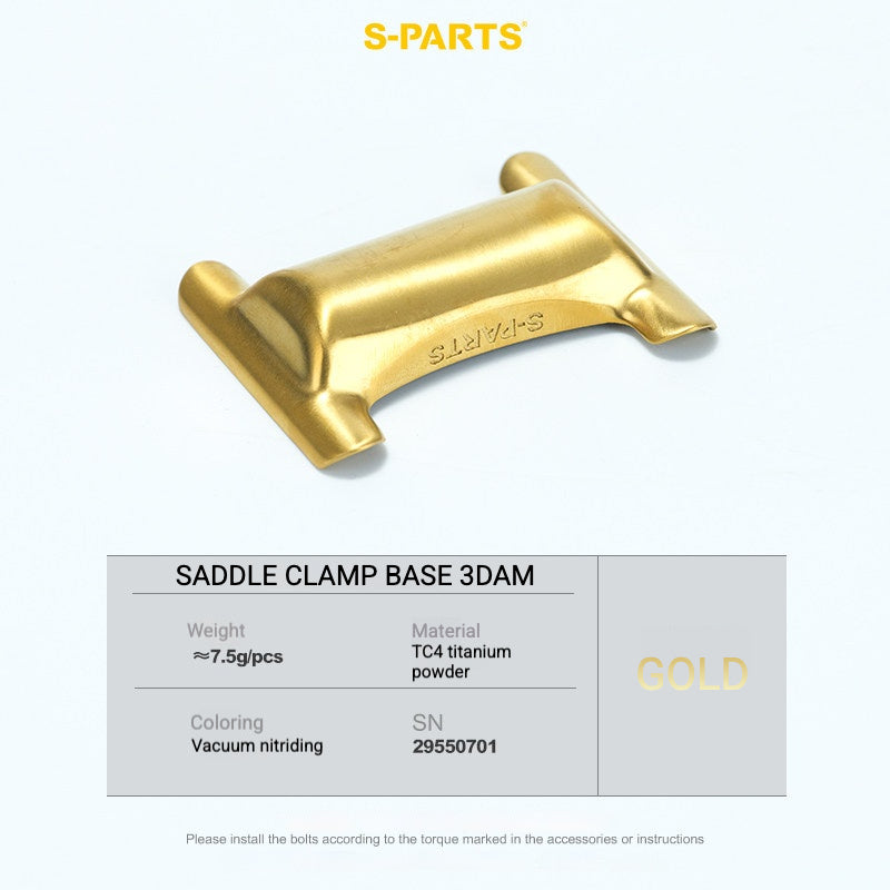 S-PARTS Titanium Saddle Clamp Bolt Kit for Cannondale SystemSix Gen 5 – 3D Printed Lightweight Upgrade