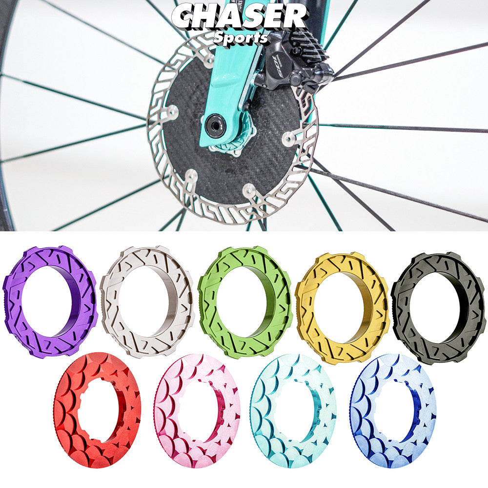 Chaser G2 Ultra-Light Center Lock Disc Brake Rotor 140/160mm | 7075 CNC + SUS420 | Titanium Rivets Upgrade