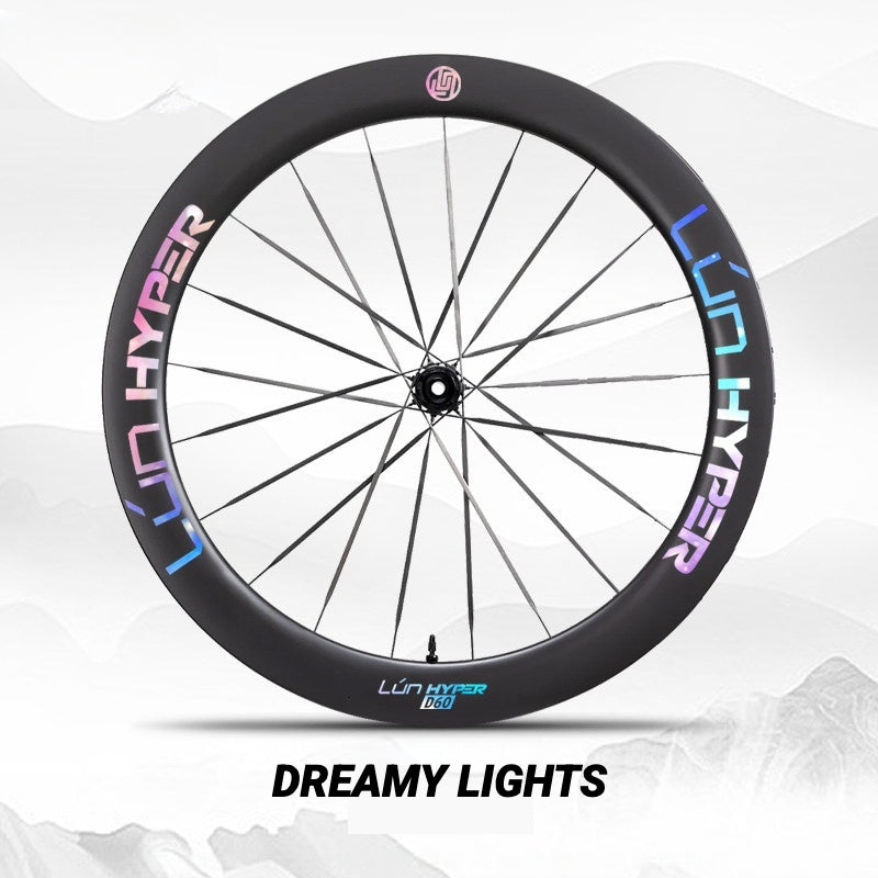 Infinity Logo Decals for Lún HYPER 5 D60 Gen 5 Wheelset | Waterproof Rim Overlay Stickers(Complete Decal Set for Two Wheels + Spare Decals Included)