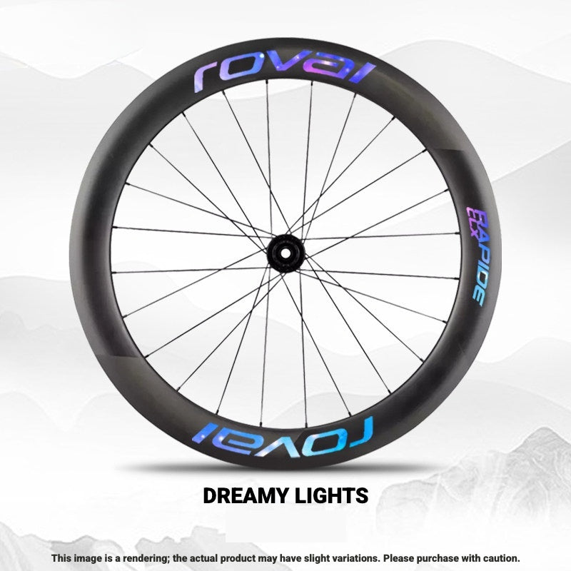 ROVAL RAPIDE CLX II Logo Color Change Sticker | Waterproof | Full Set for Two Wheels + Backup Included