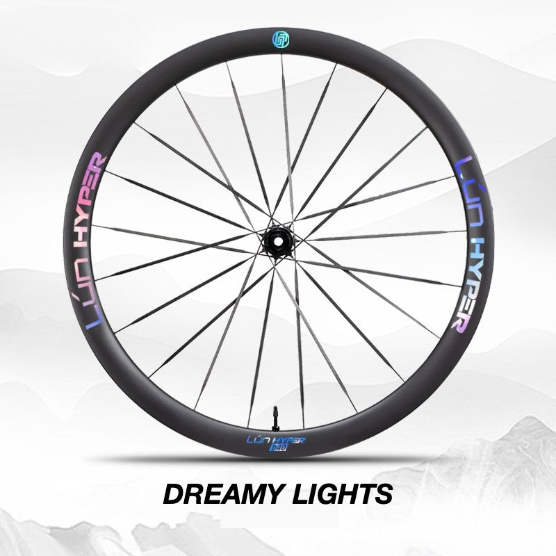 Infinity Logo Decals for Lún HYPER 5 D40 Gen 5 Wheelset | Waterproof Rim Overlay Stickers(Complete Decal Set for Two Wheels + Spare Decals Included)
