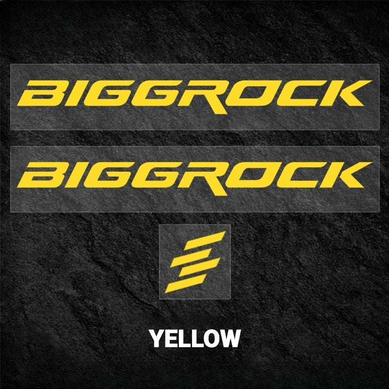 BIGROCK Aero Road Bike Frame Logo Decals | Custom Waterproof OEM Style Color Change Stickers