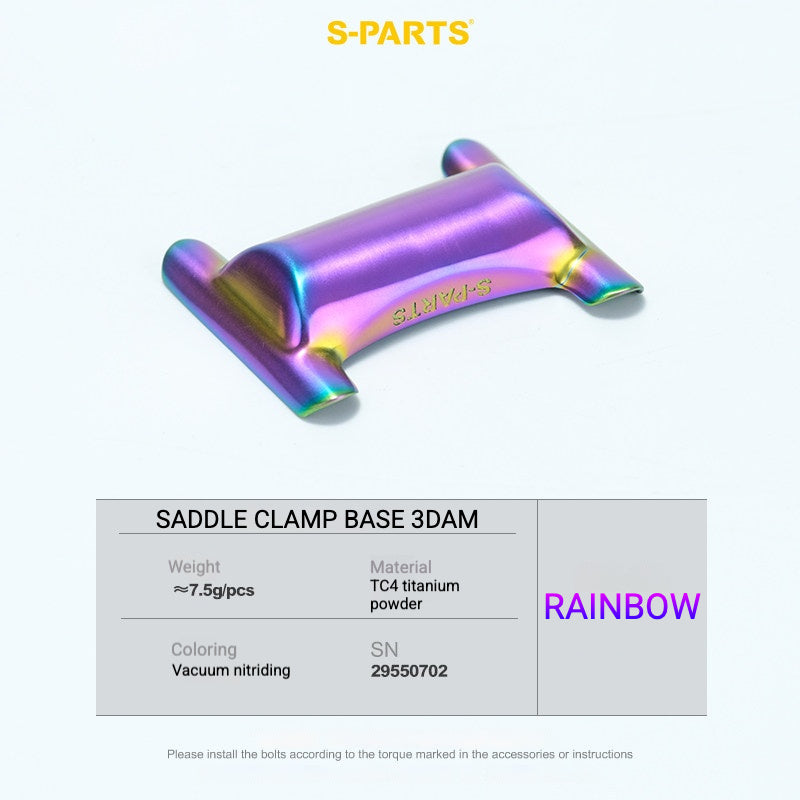 S-PARTS Titanium Saddle Clamp Bolt Kit for Cannondale SystemSix Gen 5 – 3D Printed Lightweight Upgrade
