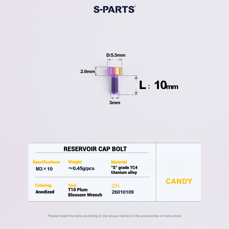 S-PARTS Titanium Bolt Upgrade Kit for SRAM MAVEN Brakes | CNC Precision | Lightweight | Full Color Options