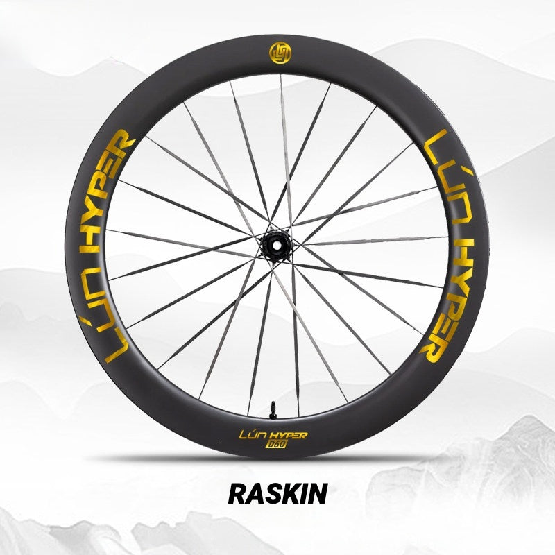 Infinity Logo Decals for Lún HYPER 5 D60 Gen 5 Wheelset | Waterproof Rim Overlay Stickers(Complete Decal Set for Two Wheels + Spare Decals Included)