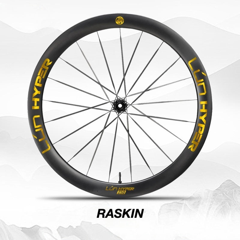 Infinity Logo Decals for Lún HYPER 5 D50 Gen 5 Wheelset | Waterproof Rim Overlay Stickers(Complete Decal Set for Two Wheels + Spare Decals Included)