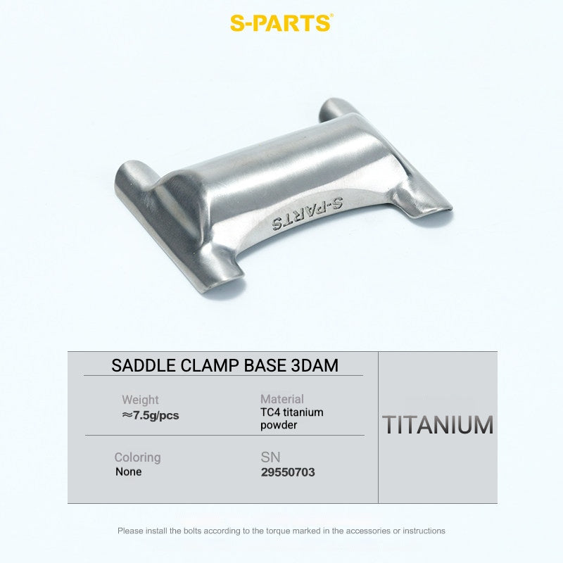 S-PARTS Titanium Saddle Clamp Bolt Kit for Cannondale SystemSix Gen 5 – 3D Printed Lightweight Upgrade