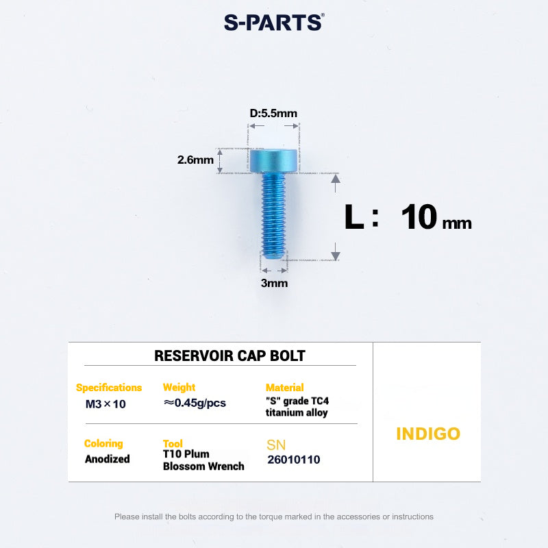 S-PARTS Titanium Bolt Upgrade Kit for SRAM MAVEN Brakes | CNC Precision | Lightweight | Full Color Options