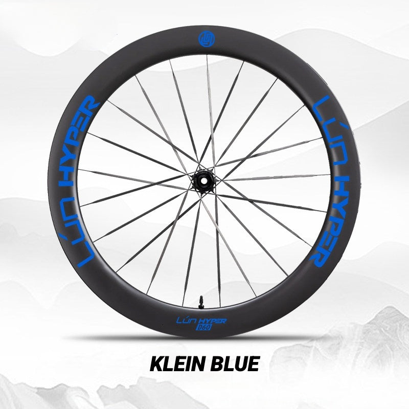Infinity Logo Decals for Lún HYPER 5 D60 Gen 5 Wheelset | Waterproof Rim Overlay Stickers(Complete Decal Set for Two Wheels + Spare Decals Included)