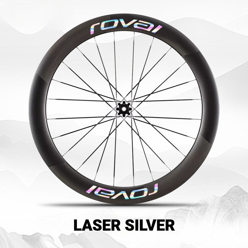 Roval Rapide CL III Wheel Decals | Custom Carbon Wheel Logo Color Change Stickers
