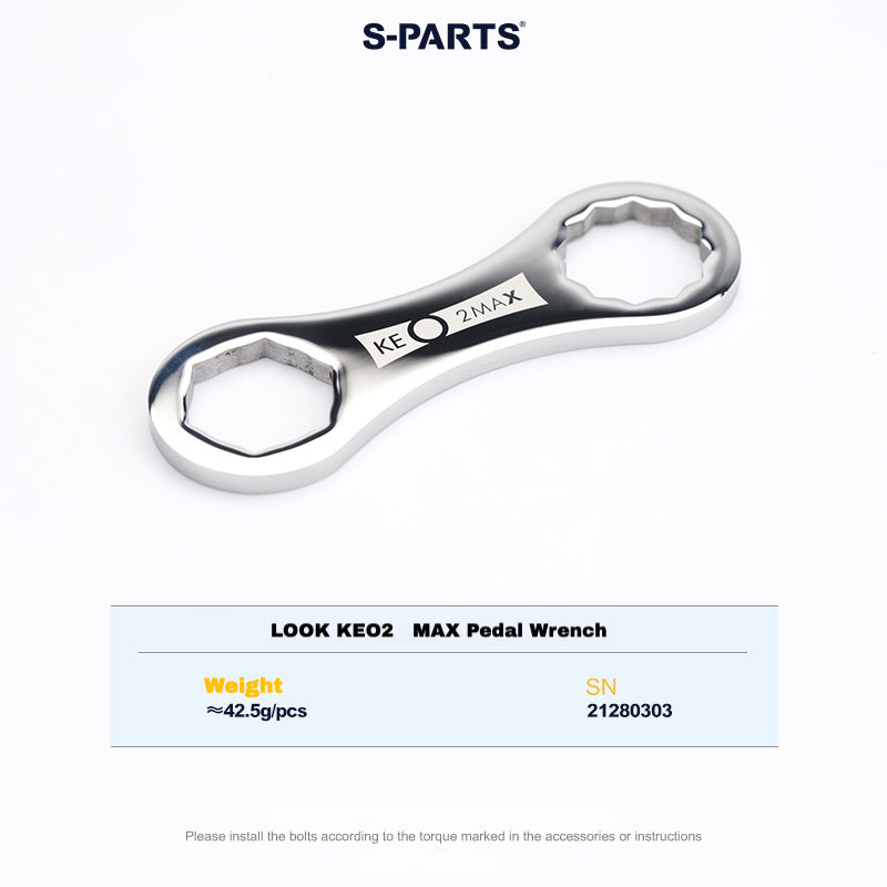 S-PARTS Titanium Pedal Upgrade Kit for LOOK KEO2 MAX (60.5g) & KEO BLADE (52.9g) – Axles, Tension Bolts & Pins