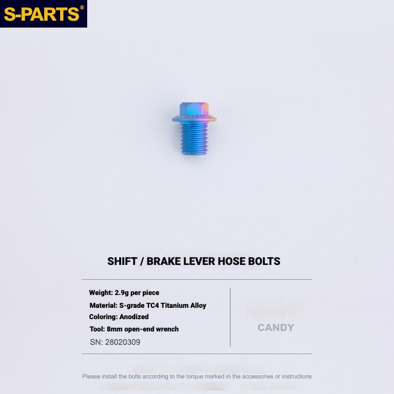 S-PARTS Titanium Bolt Kit for Shimano Ultegra Di2 R8170 Disc Brake & Shifter | Road Bike Upgrade