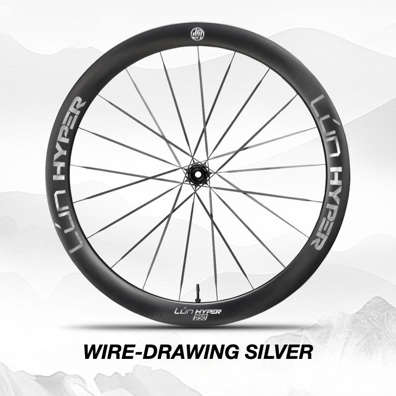 Infinity Logo Decals for Lún HYPER 5 D50 Gen 5 Wheelset | Waterproof Rim Overlay Stickers(Complete Decal Set for Two Wheels + Spare Decals Included)