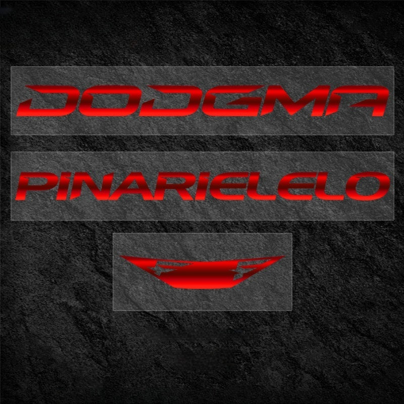 PINARELLO DOGMA F 2025/2026 Frame Logo Cover Decal Kit | 430–575mm | OEM Logo Overlay Stickers | Waterproof Vinyl Bike Frame Decals
