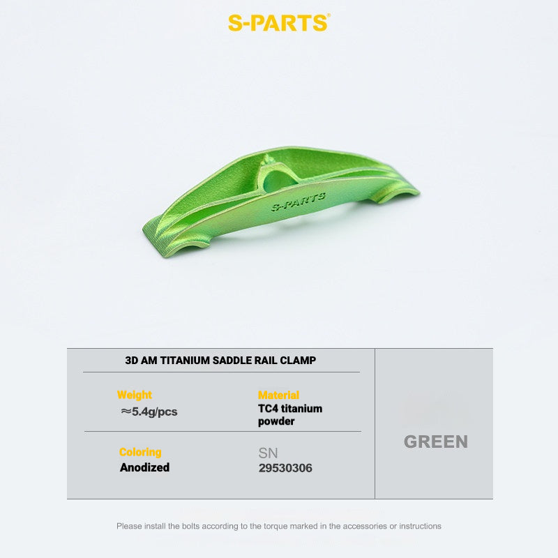 S-PARTS 3DAM Titanium 3D Printed Seatpost Hardware Kit for CERVÉLO S5 (2026 Compatible)