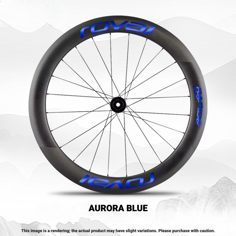 ROVAL RAPIDE CLX II Logo Color Change Sticker | Waterproof | Full Set for Two Wheels + Backup Included