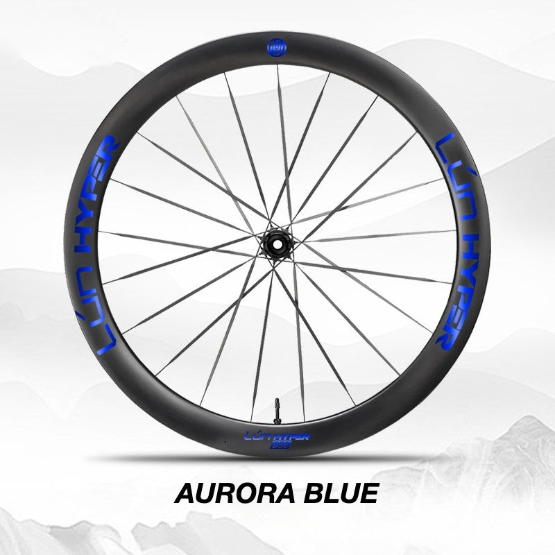Infinity Logo Decals for Lún HYPER 5 D50 Gen 5 Wheelset | Waterproof Rim Overlay Stickers(Complete Decal Set for Two Wheels + Spare Decals Included)