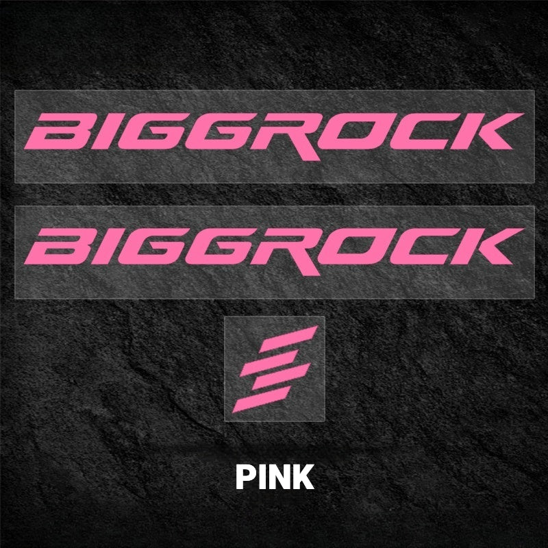 BIGROCK Aero Road Bike Frame Logo Decals | Custom Waterproof OEM Style Color Change Stickers