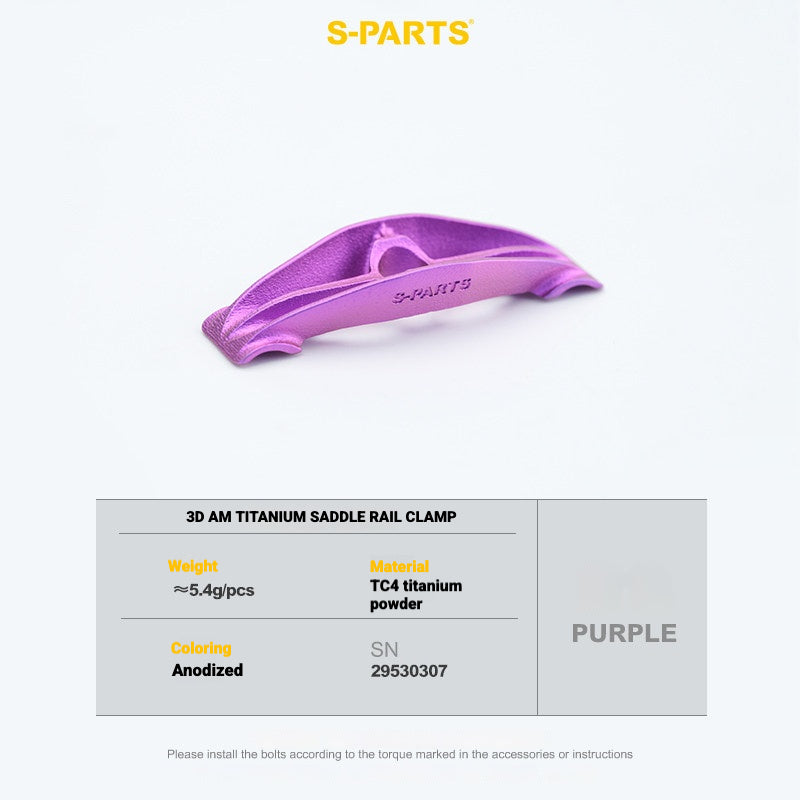S-PARTS 3DAM Titanium 3D Printed Seatpost Hardware Kit for CERVÉLO S5 (2026 Compatible)