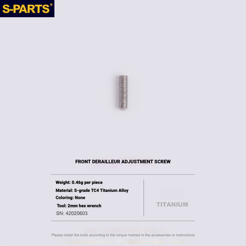 Shimano Road Titanium Bolt Kit – S-PARTS Drivetrain Screws for R8050 / R8150 / R9250