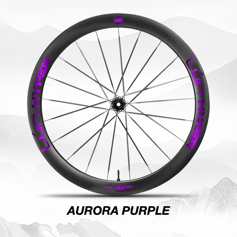 Infinity Logo Decals for Lún HYPER 5 D50 Gen 5 Wheelset | Waterproof Rim Overlay Stickers(Complete Decal Set for Two Wheels + Spare Decals Included)