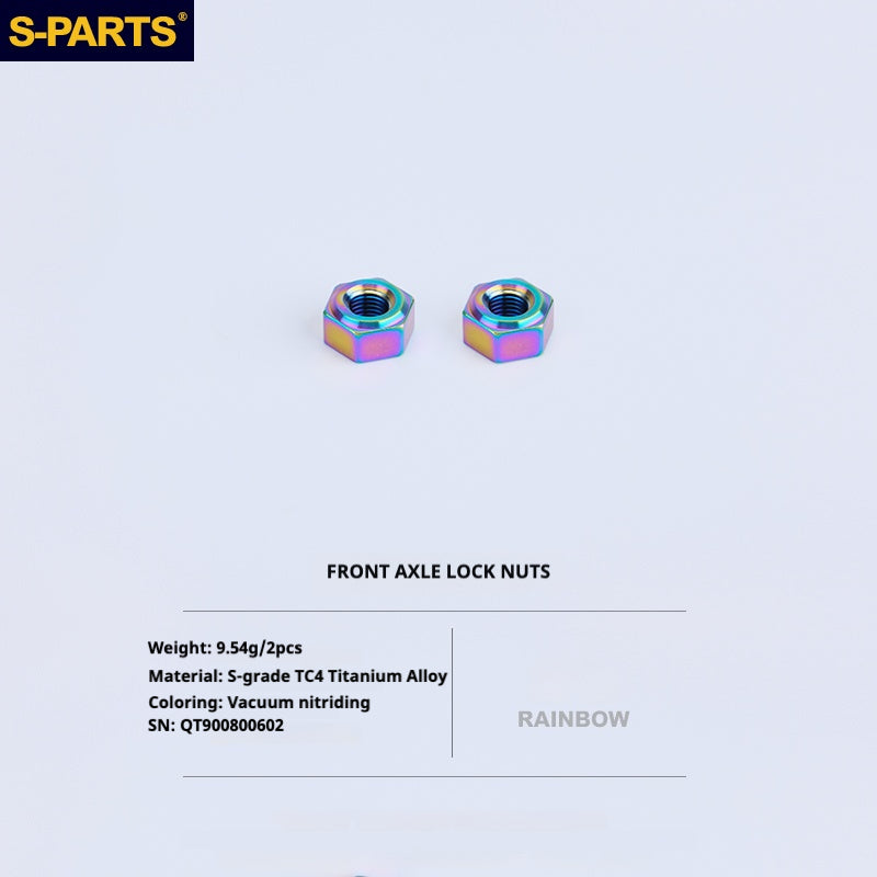 S-PARTS Titanium Bolt Upgrade Kit for Brompton | TC4 CNC Lightweight Frame & Hinge Hardware Set