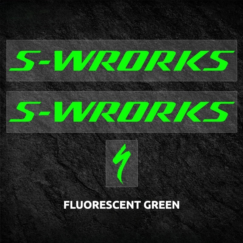 Specialized S-Works Stumpjumper 15 Frame Logo Cover Decal Sticker | Waterproof Custom MTB Frame Decal