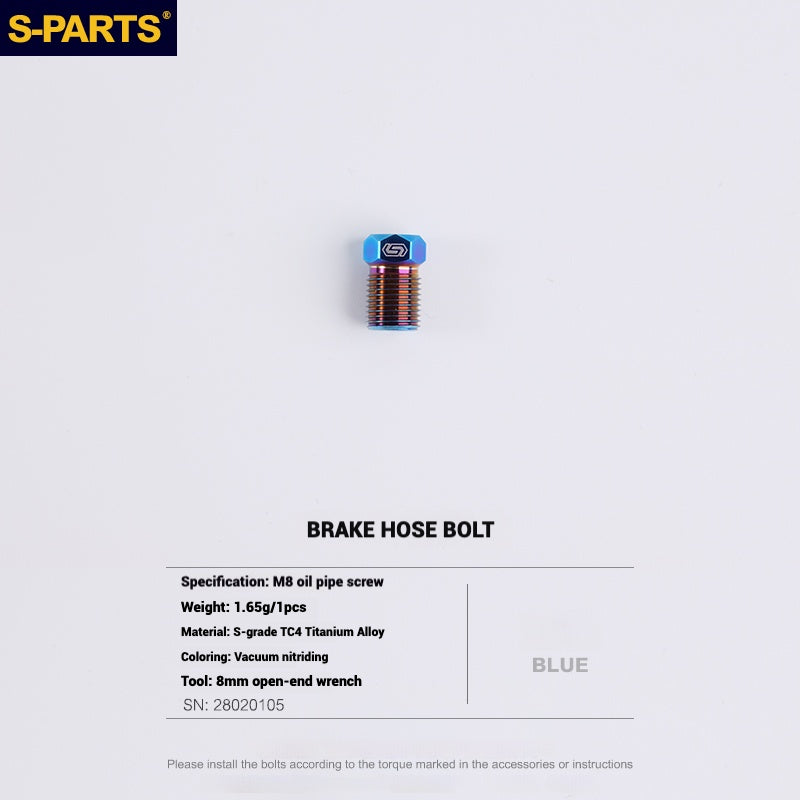 S-PARTS Titanium Bolt Upgrade Kit for SRAM MAVEN Brakes | CNC Precision | Lightweight | Full Color Options