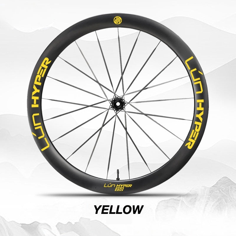 Infinity Logo Decals for Lún HYPER 5 D50 Gen 5 Wheelset | Waterproof Rim Overlay Stickers(Complete Decal Set for Two Wheels + Spare Decals Included)