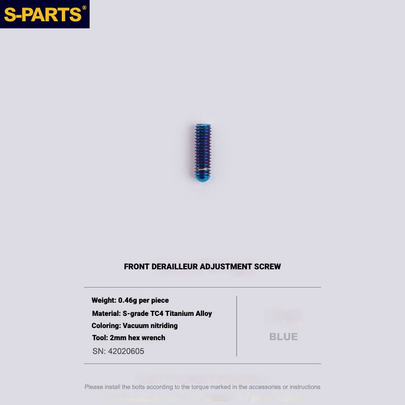 Shimano Road Titanium Bolt Kit – S-PARTS Drivetrain Screws for R8050 / R8150 / R9250