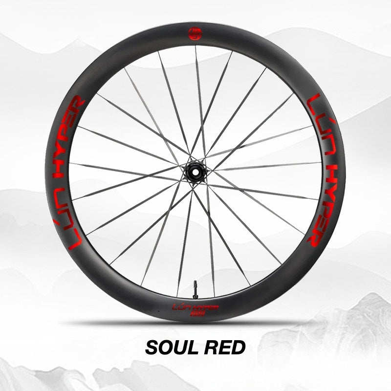 Infinity Logo Decals for Lún HYPER 5 D50 Gen 5 Wheelset | Waterproof Rim Overlay Stickers(Complete Decal Set for Two Wheels + Spare Decals Included)
