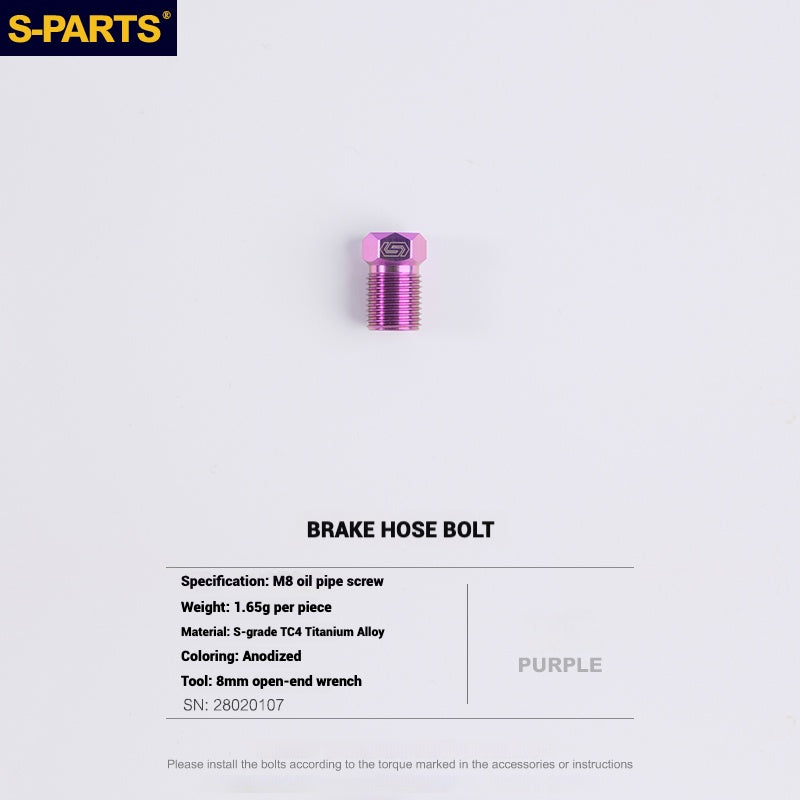 S-PARTS Titanium Bolt Upgrade Kit for SRAM MAVEN Brakes | CNC Precision | Lightweight | Full Color Options