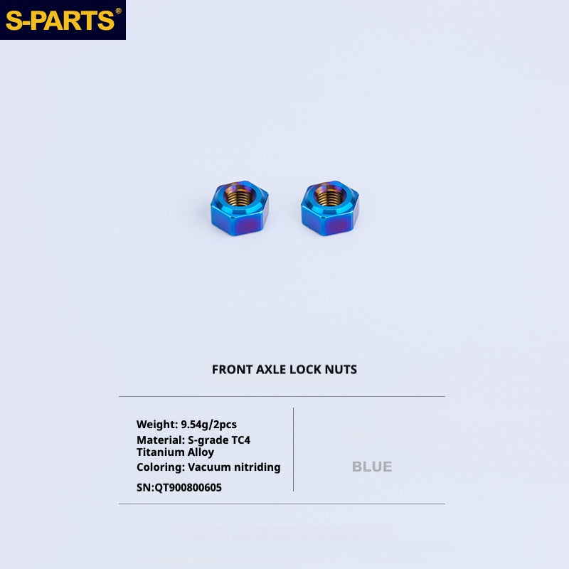 S-PARTS Titanium Bolt Upgrade Kit for Brompton | TC4 CNC Lightweight Frame & Hinge Hardware Set