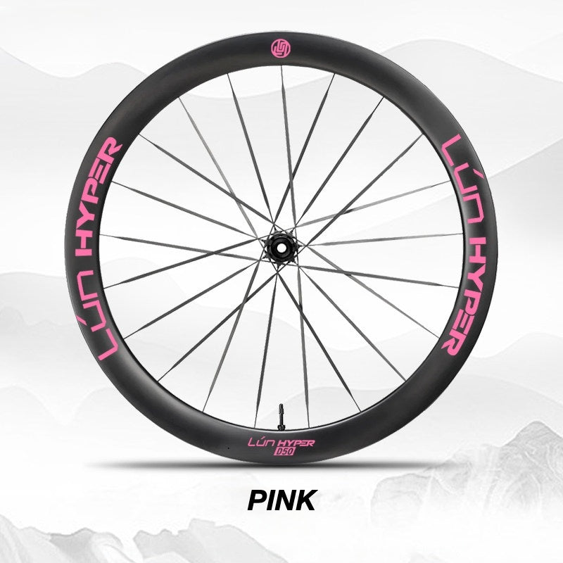 Infinity Logo Decals for Lún HYPER 5 D50 Gen 5 Wheelset | Waterproof Rim Overlay Stickers(Complete Decal Set for Two Wheels + Spare Decals Included)