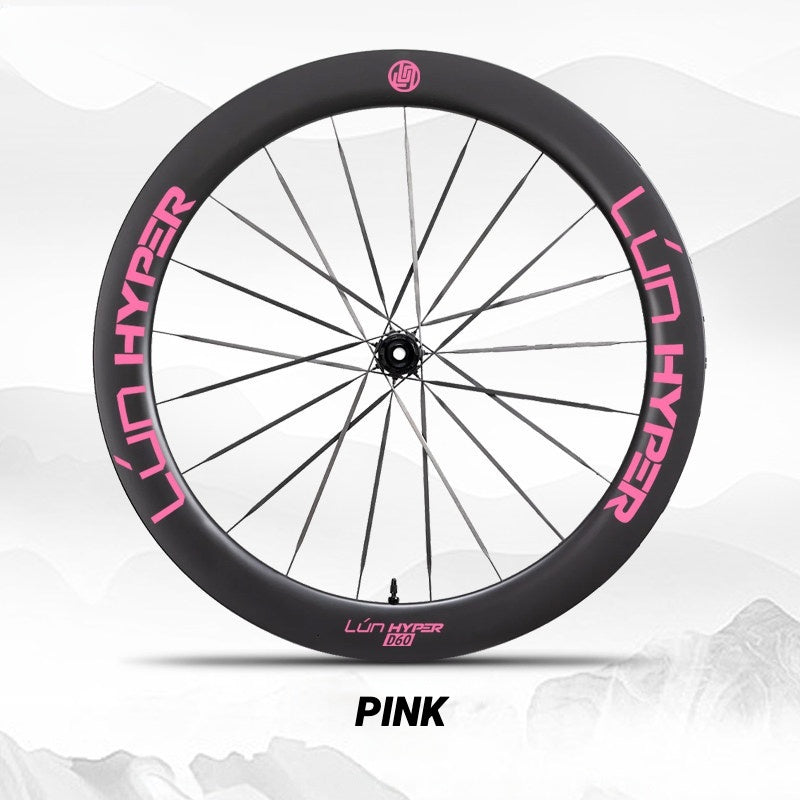 Infinity Logo Decals for Lún HYPER 5 D60 Gen 5 Wheelset | Waterproof Rim Overlay Stickers(Complete Decal Set for Two Wheels + Spare Decals Included)