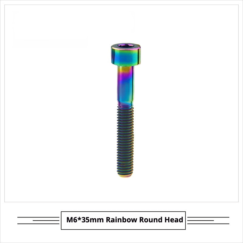 Titanium Seatpost Repair Bolt Kit – Cylindrical, Conical, Flanged & Raised Head | M5 M6 M7 Sizes | Compatible with Specialized Tarmac SL8, Giant TCR, Darimo Seatposts, Pinarello Dogma, and Propel (PP)