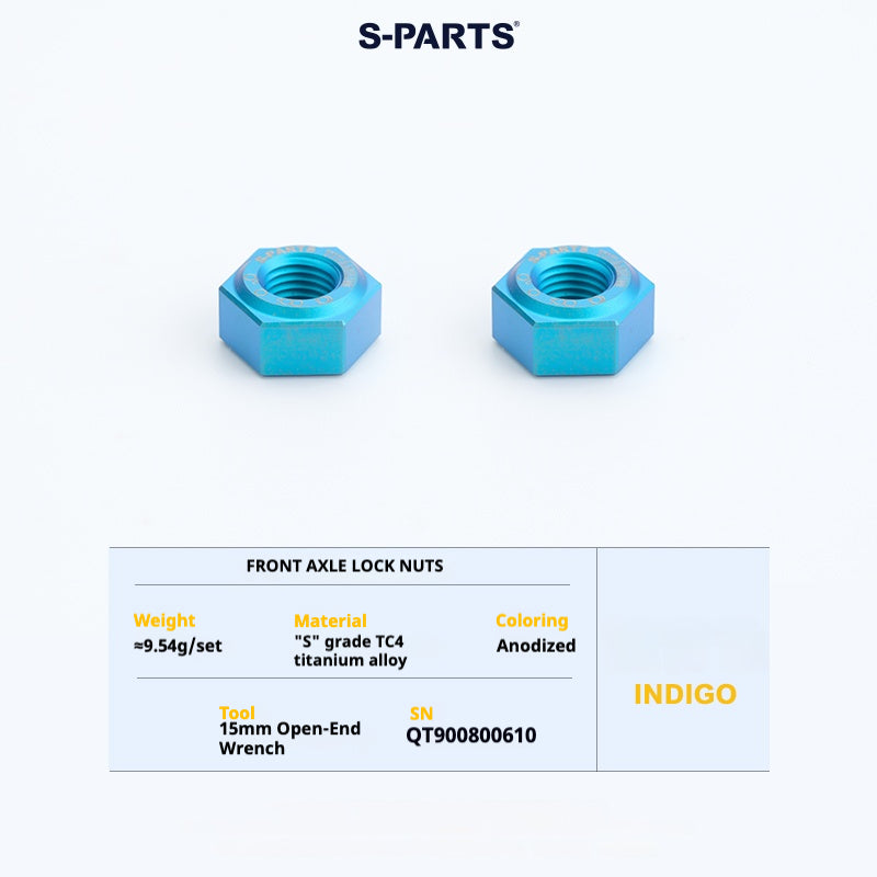 S-PARTS Titanium Bolt Upgrade Kit for Brompton | TC4 CNC Lightweight Frame & Hinge Hardware Set