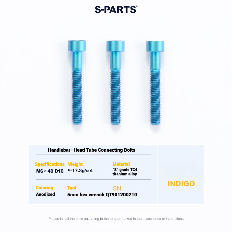 Cervélo S5 Titanium Bolt Kit – Full Frame Lightweight Upgrade Set | CNC TC4 Ti Bolts for Cervélo S5