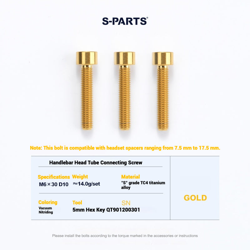 Cervélo S5 Titanium Bolt Kit – Full Frame Lightweight Upgrade Set | CNC TC4 Ti Bolts for Cervélo S5