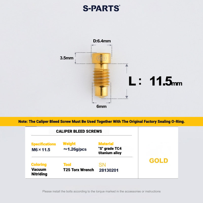 S-PARTS Titanium Bolt Kit for Shimano Ultegra Di2 R8170 Disc Brake & Shifter | Road Bike Upgrade