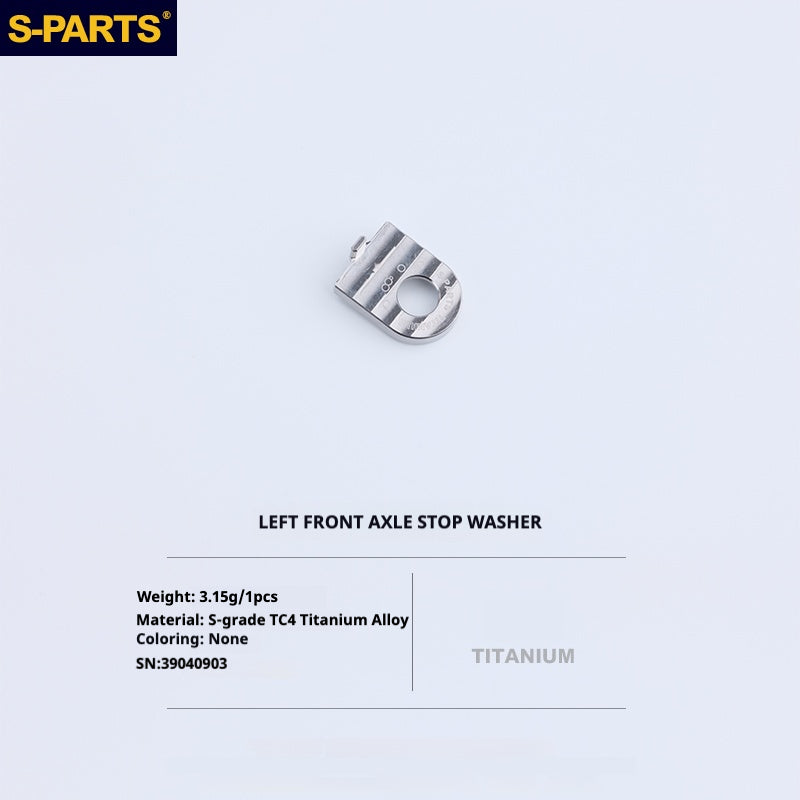 S-PARTS Titanium Bolt Upgrade Kit for Brompton | TC4 CNC Lightweight Frame & Hinge Hardware Set