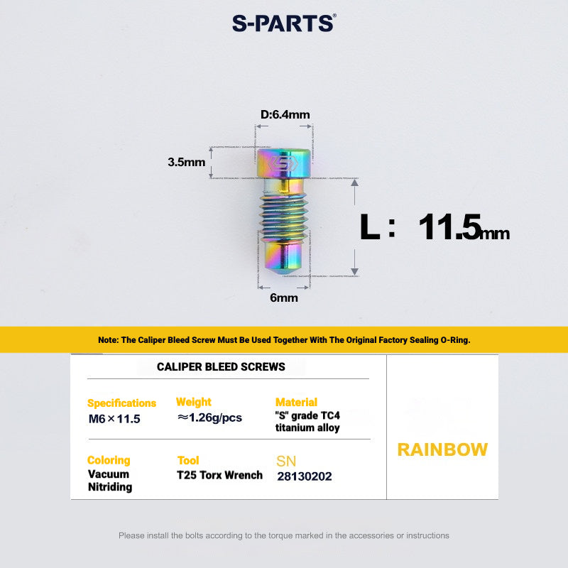 Shimano Dura-Ace R9270 Titanium Disc Brake Bolt Kit