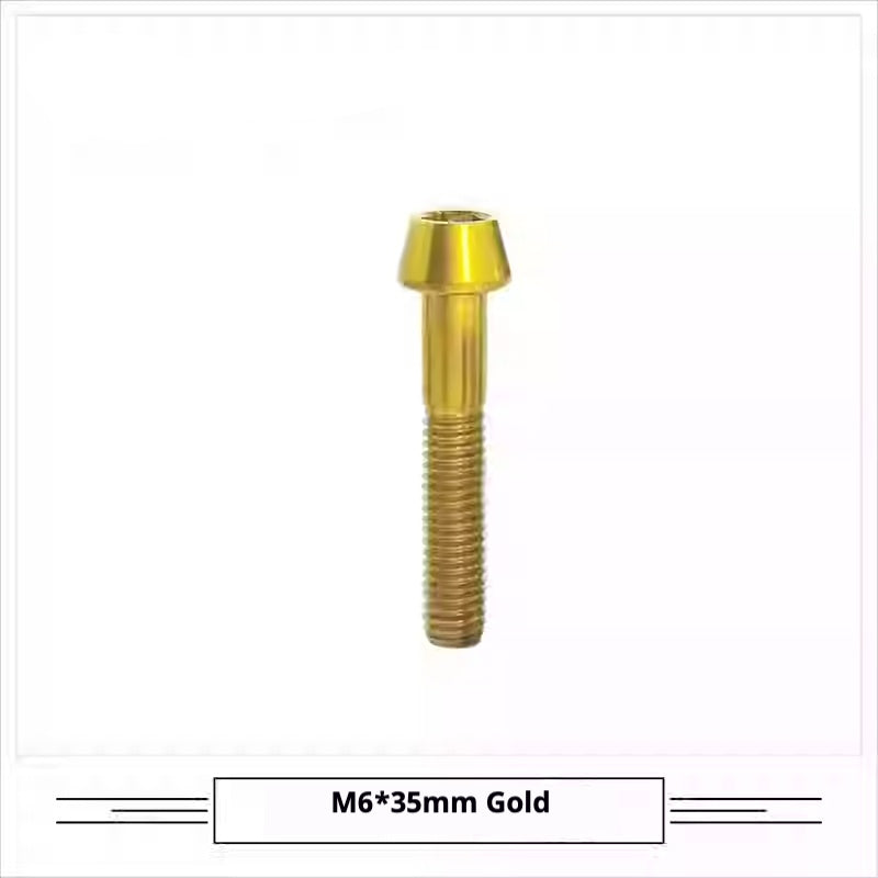 Titanium Seatpost Repair Bolt Kit – Cylindrical, Conical, Flanged & Raised Head | M5 M6 M7 Sizes | Compatible with Specialized Tarmac SL8, Giant TCR, Darimo Seatposts, Pinarello Dogma, and Propel (PP)