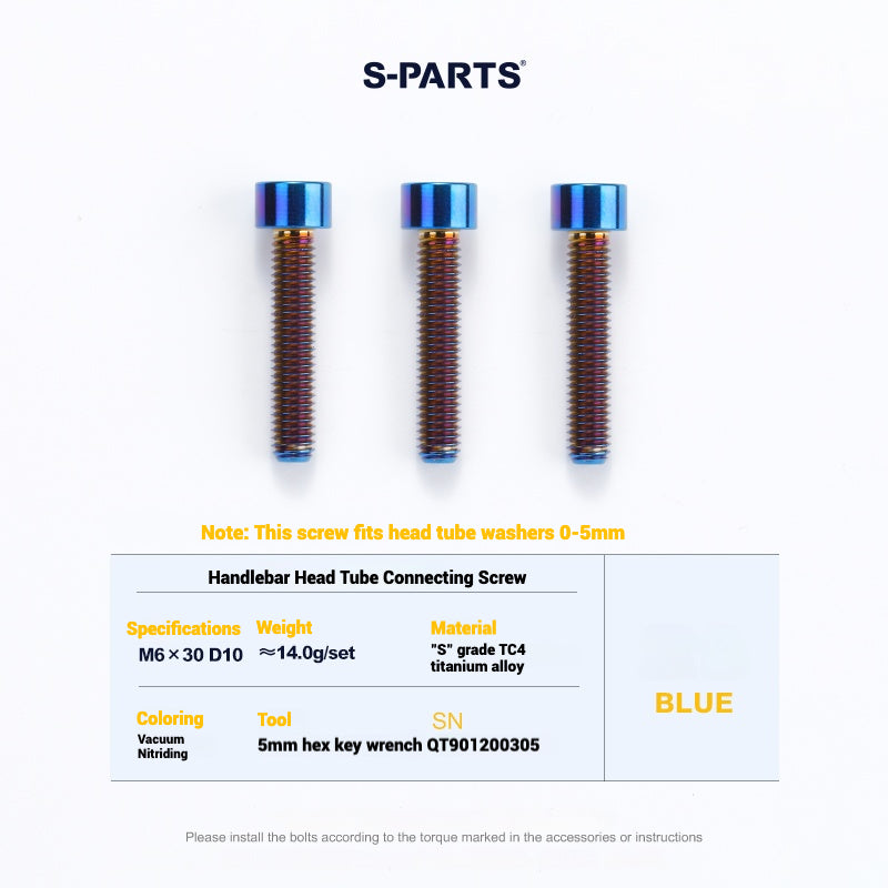 Cervélo S5 Titanium Bolt Kit – Full Frame Lightweight Upgrade Set | CNC TC4 Ti Bolts for Cervélo S5