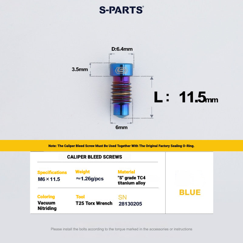 S-PARTS Titanium Bolt Kit for Shimano Ultegra Di2 R8170 Disc Brake & Shifter | Road Bike Upgrade