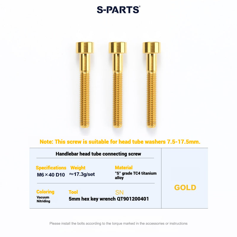 Cervélo S5 Titanium Bolt Kit – Full Frame Lightweight Upgrade Set | CNC TC4 Ti Bolts for Cervélo S5