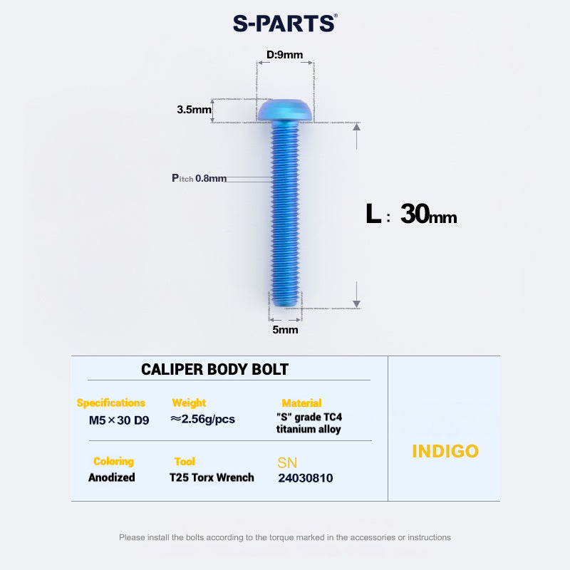 S-PARTS Titanium Bolt Upgrade Kit for SRAM MAVEN Brakes | CNC Precision | Lightweight | Full Color Options